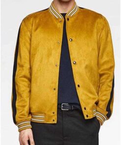Alternative view of Junior’s Black-ish Yellow Bomber Jacket