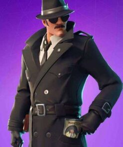 Fortnite Noir Skin Wool Coat