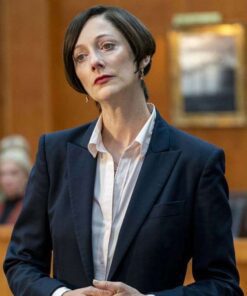 The Thing About Pam (2022) Leah Askey Black Blazer