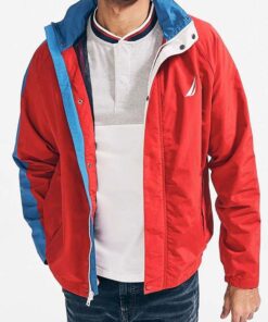 Mens Wear Red Windbreaker Jacket