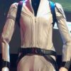 Black Widow White Leather Jacket