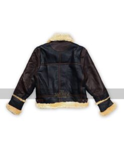 Mens Black Shearling B3 Flying Leather Jacket
