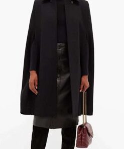 Younger S07 Kelsey Peters Black Cap Coat