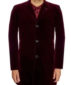 12th Doctor Who Velvet Maroon Coat