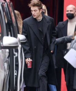 Alternative view of The Batman 2022 Event Robert Pattinson Coat