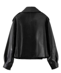 Alternative view of Women’s Oversized Black Leather jacket