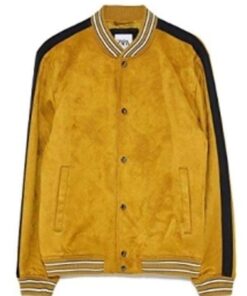 Junior’s Black-ish Yellow Bomber Jacket