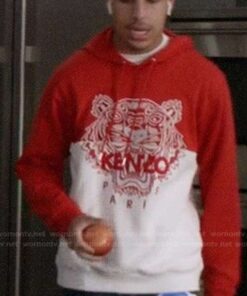 Alternative view of Black-ish Marcus Scribner Red Kenzo Hoodie