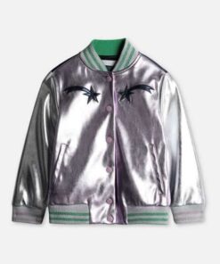 Alternative view of Diane Johnson Black-ish Metallic Bomber Jacket