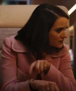 Alternative view of Bullet Train Joey King Pink Coat