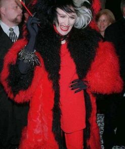 Alternative view of Cruella Deville 101 Dalmatians Red And Black Fur Coat
