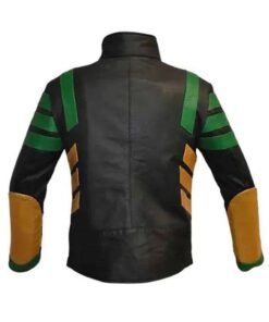 Alternative view of Thor Loki Green Leather Jacket