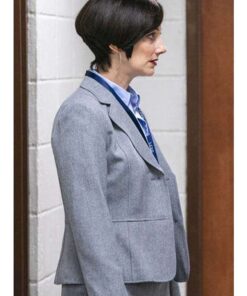 The Thing About Pam (2022) Leah Askey Grey Blazer