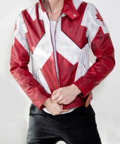Mens Canuck Canadian Flag Leather Jacket