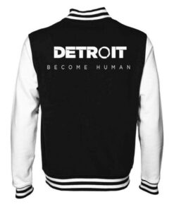 Alternative view of Detroit Become Human Black And White Bomber Jacket
