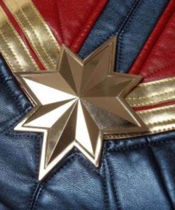 Alternative view of Captain Marvel Carol Danvers Red and Blue Vest