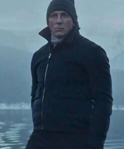Alternative view of Daniel Craig Spectre James Bond Blue Wool Jacket
