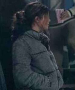 Alternative view of Superman and Lois Season 2 Sarah Cushing Puffer Jacket