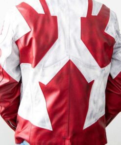 Alternative view of Mens Canuck Canadian Flag Leather Jacket