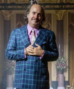 Alternative view of House Of Gucci Jared Leto Check Blazer