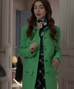 Alternative view of Emily In Paris Emily Cooper Green Coat