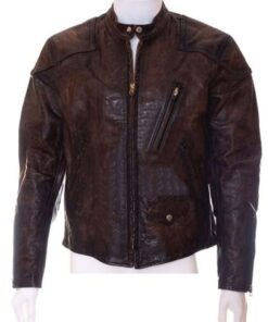 Venom Eddie Brock Brown Leather Jacket