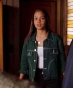 Alternative view of 9-1-1 May Grant Green Jacket