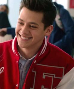 Alternative view of High School Musical - EJ Red Letterman Bomber Jacket