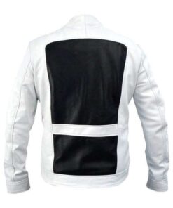 Alternative view of Deadpool 2 Shatterstar White Leather Jacket