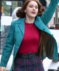 Alternative view of Rachel Brosnahan The Marvelous Mrs. Maisel Blue Jacket