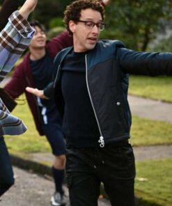 Alternative view of Noah Weisberg Black Bomber Jacket