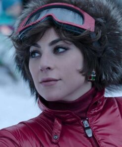 House Of Gucci Lady Gaga Maroon Jacket