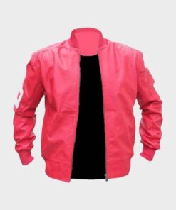 Alternative view of 8 Ball Pink Varsity Leather Jacket