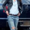 9 Bullets 2022 Lena Headey Leather Jacket