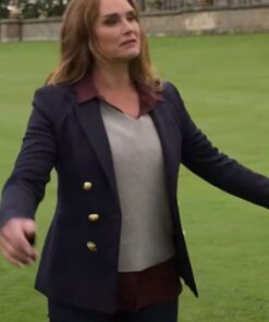 A Castle for Christmas Sophie Brown Blue Blazer