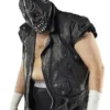 AEW Black Leather Evil Uno Vest