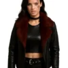 Acceleration Natalie Burn Leather Jacket