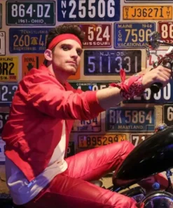 Agents of Shield Deke Shaw Red Jacke back