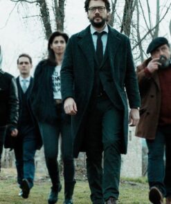 Alternative view of Álvaro Mort Money Heist El Profesor Coat