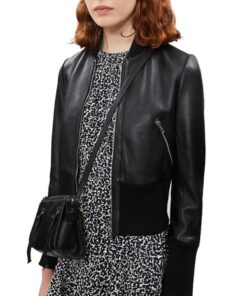 Arrow Katie Cassidy Bomber Leather Jacket