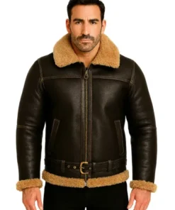B3 Bomber Battle Shearling Jacket