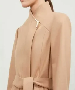 Batwoman Kara Danvers Tan Wrap Coat side pose