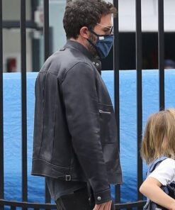 Alternative view of Ben Affleck Biker Leather Jacket