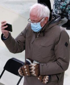 Alternative view of Bernie Sanders Brown Jacket With Hood