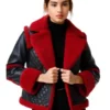 Women’s Aviator Pilot Style B3 Shearling Jacket