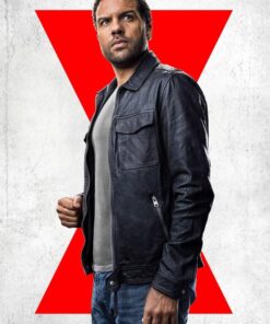 O-T Fagbenle Black Widow Rick Mason Leather Jacket