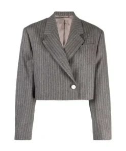 Black-ish Rainbow Johnson Gray Pinstripe Blazer