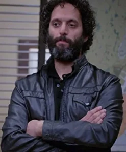 Brooklyn Nine-Nine Adrian Pimento Black Leather Jacket front