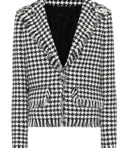 Candiace Dillard Tweed Houndstooth Jacket