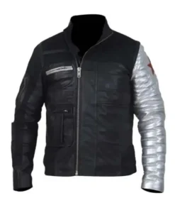 Captain America Winter Soldier Silver Sleeves Jacket